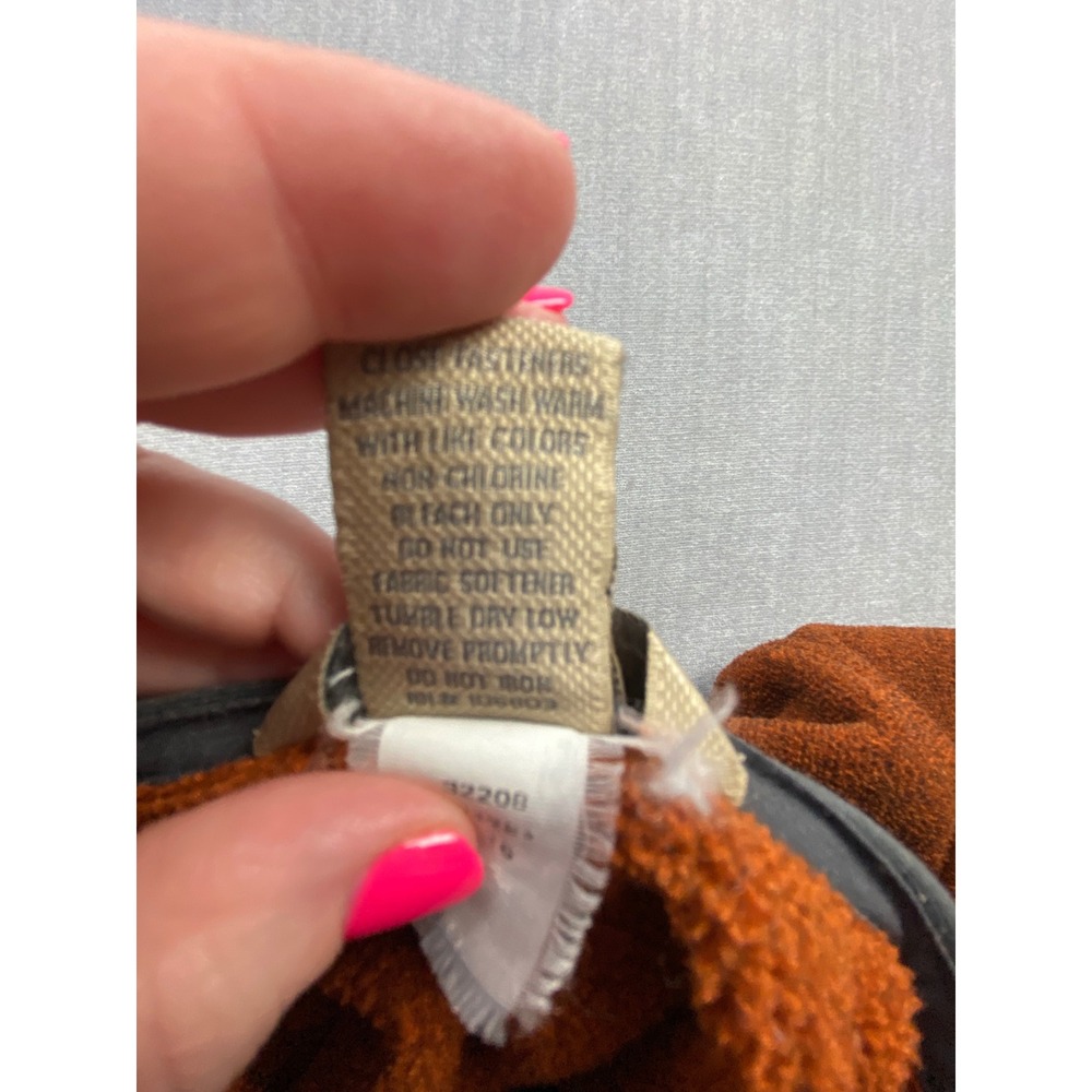 Duluth Trading Co Mens Medium Burnt Orange Quarter Zip Fleece Pullover Jacket - Picture 6 of 6